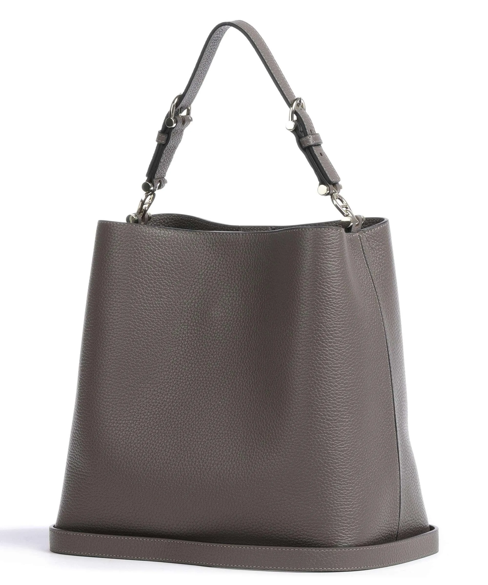  Aigner Delia M Borsa hobo pelle di vacchetta grana marrone  