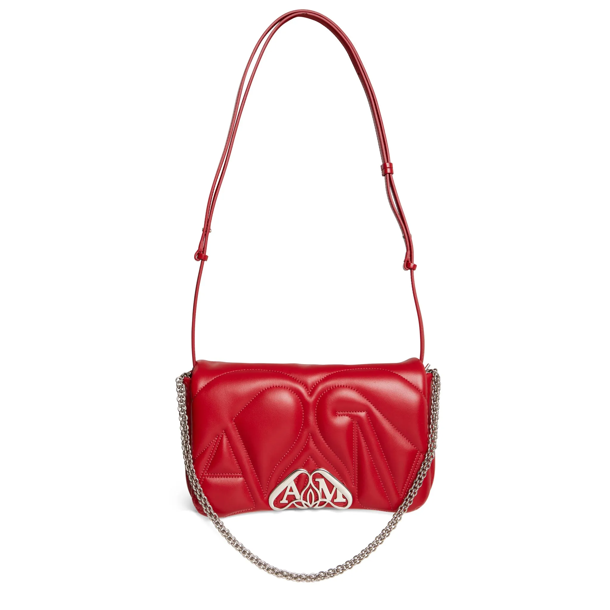 ALEXANDER MCQUEEN  Borsa ''The Seal'' in pelle rossa