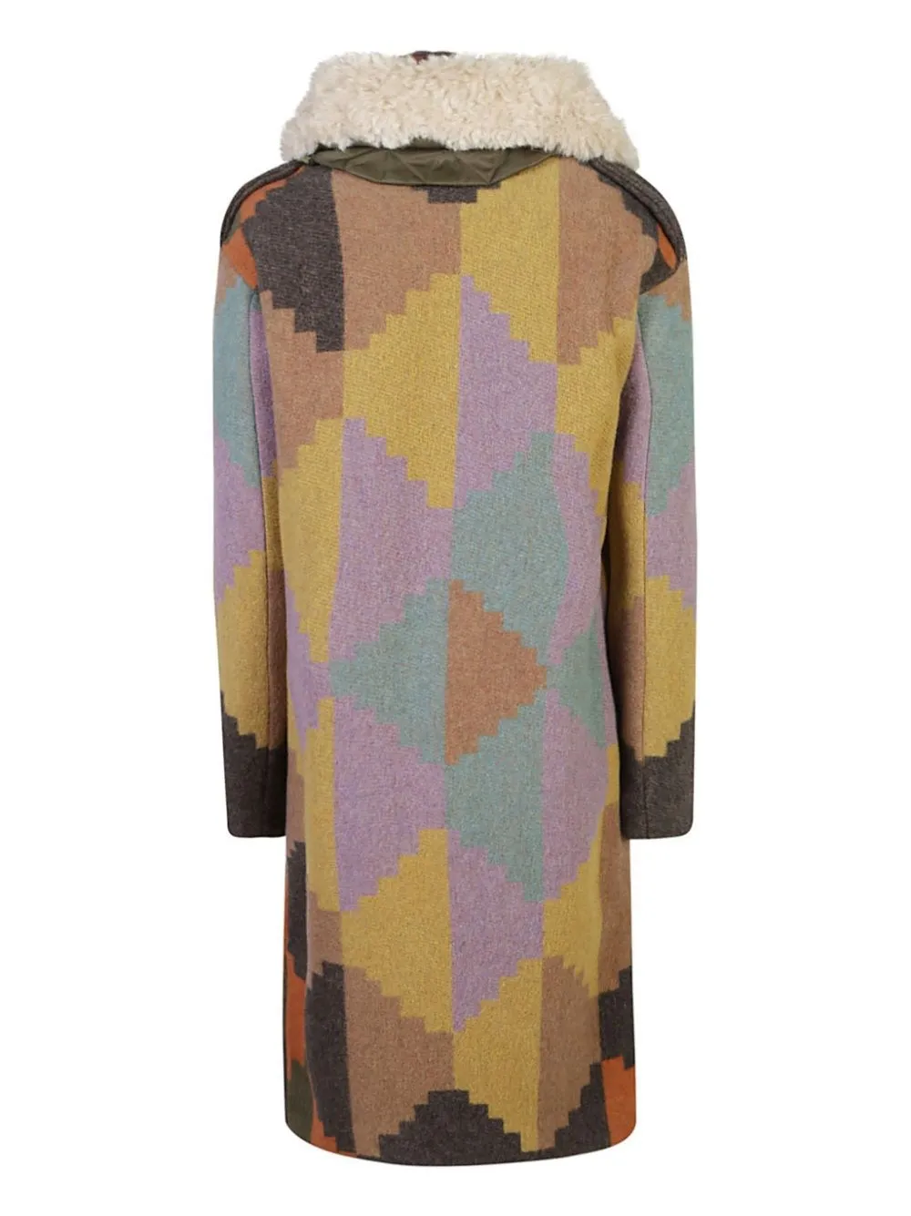 Bazar Deluxe-Cappotto in lana color block