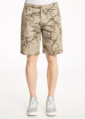 Bermuda chino con stampa tropicale