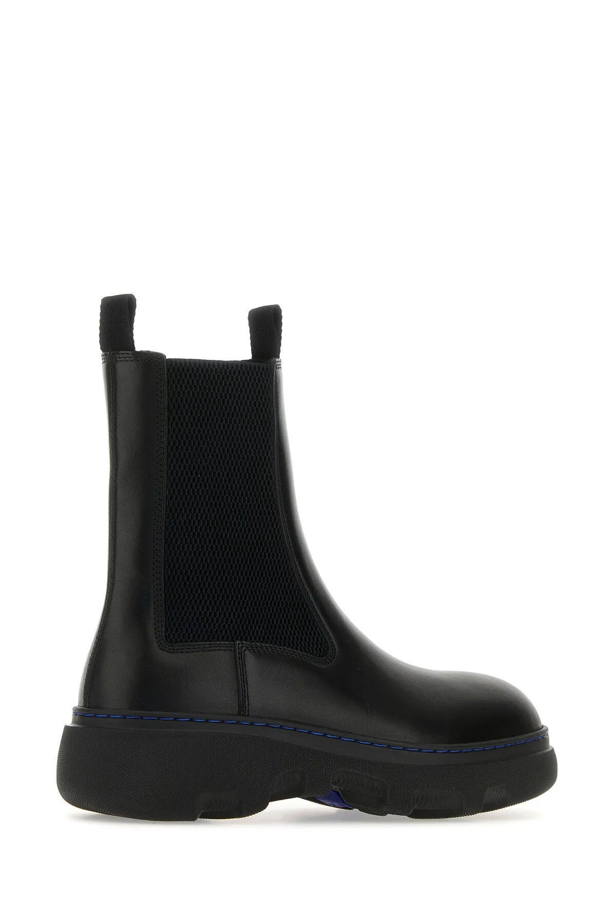 Black leather Chelsea ankle boots    