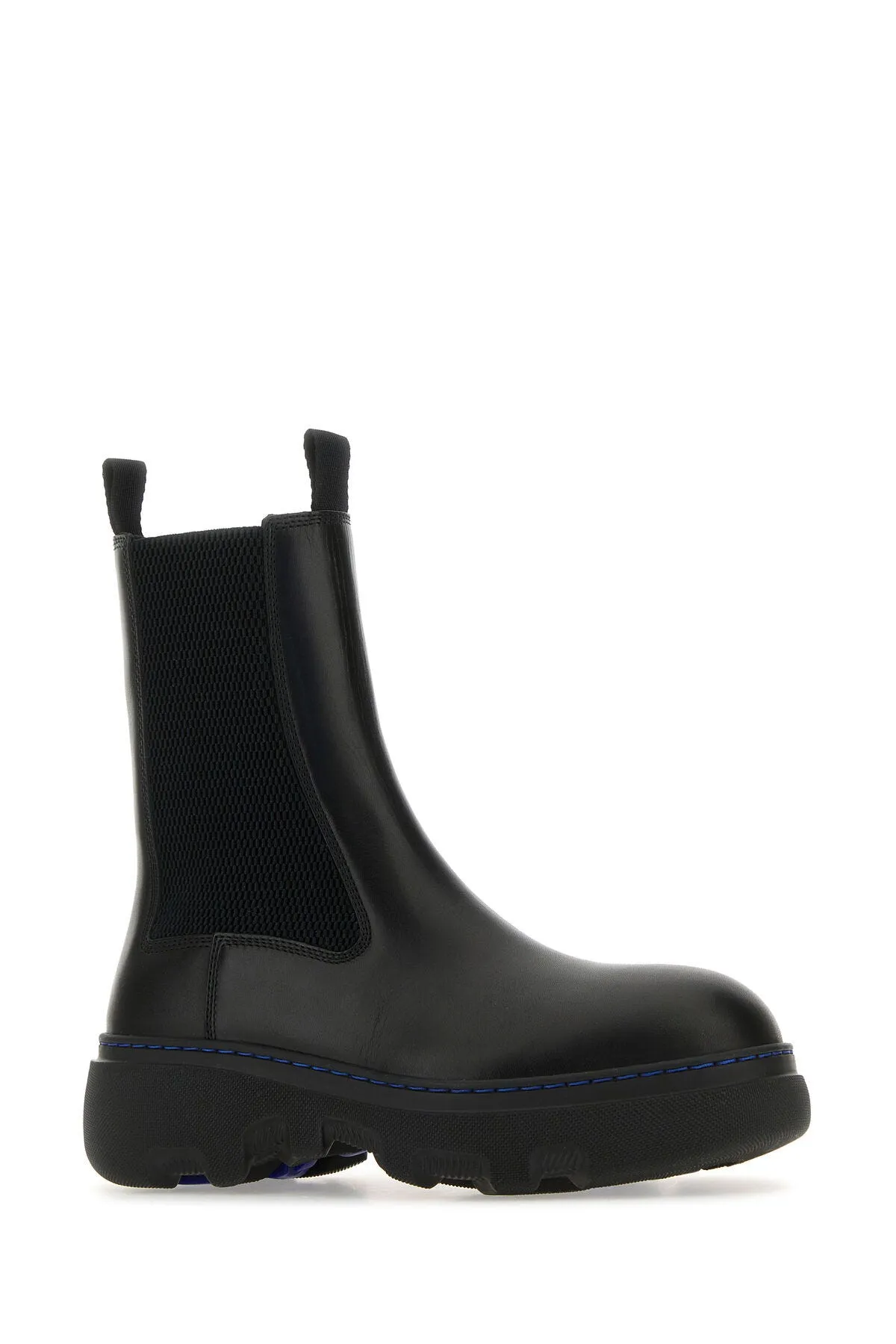 Black leather Chelsea ankle boots    