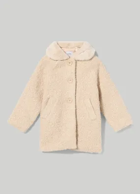 BLUKIDS  Cappotto teddy raglan bambina