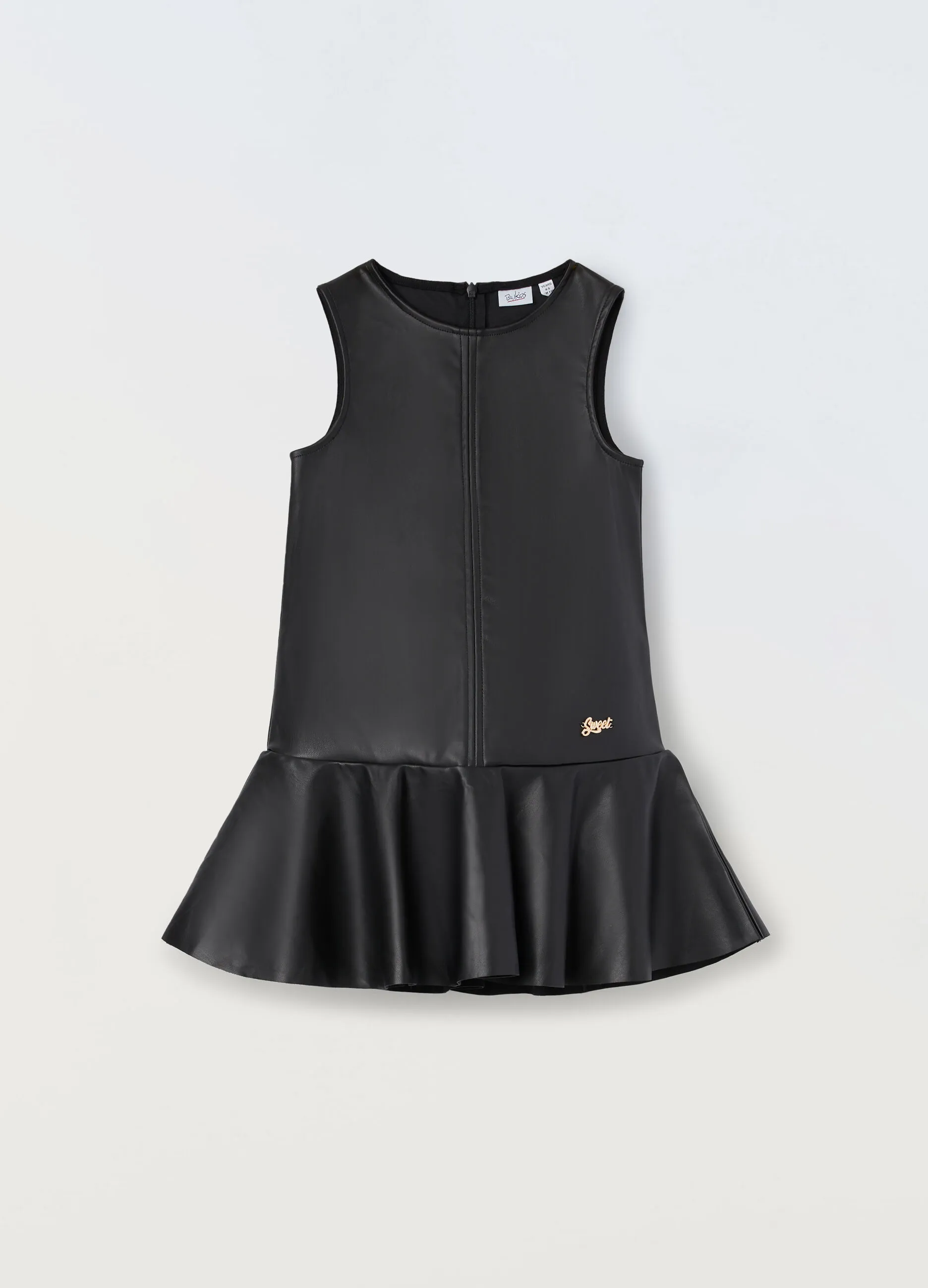 BLUKIDS  Vestito in eco pelle bambina