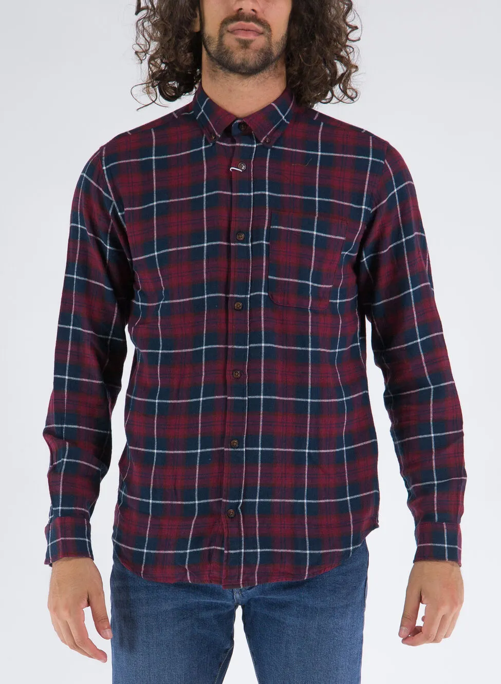 camicia check classic denver