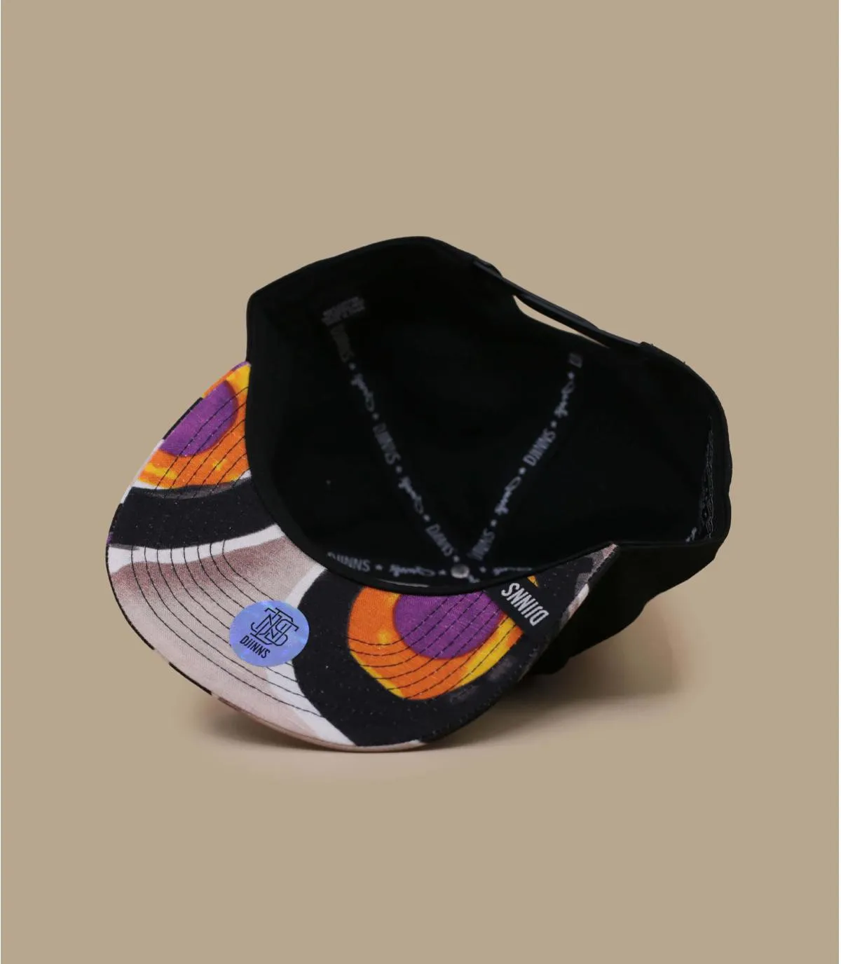 Cappello snapback arancione neroCappellini Snapback Paintdots rev     