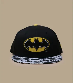 Cappello snapback bambino batman nero giallo  Cappellini Kid Super AOP 9Fifty Batman     