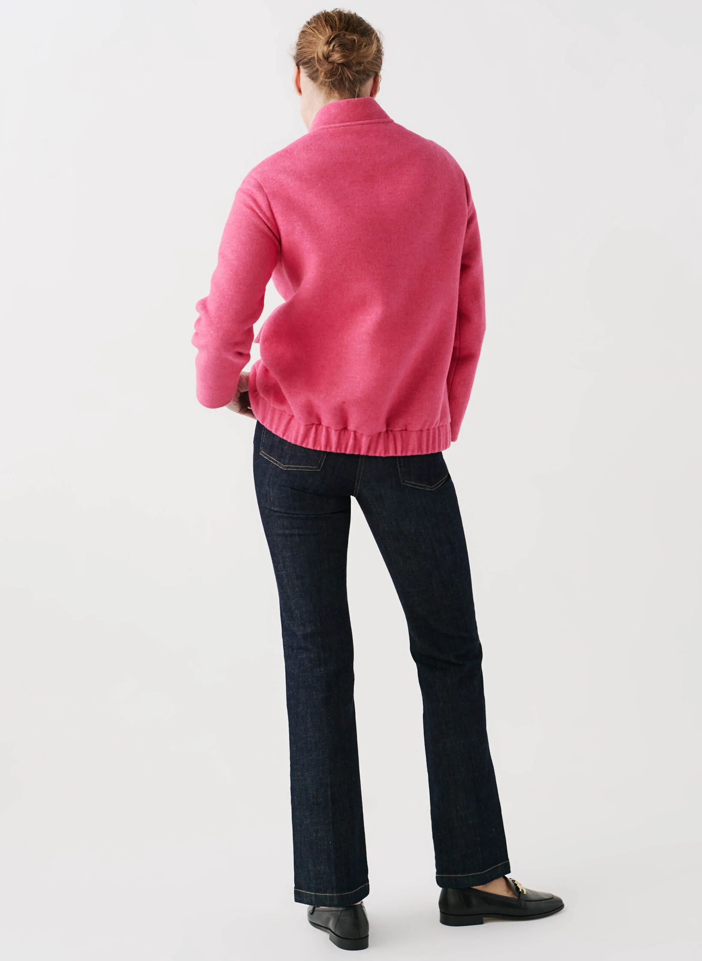  CAROLL   GAZELLE - Cappotto corto in lana mélange | Rosa