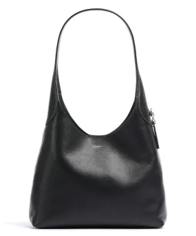  Coach Brooklyn 28 Borsa hobo pelle a grana fine nero  