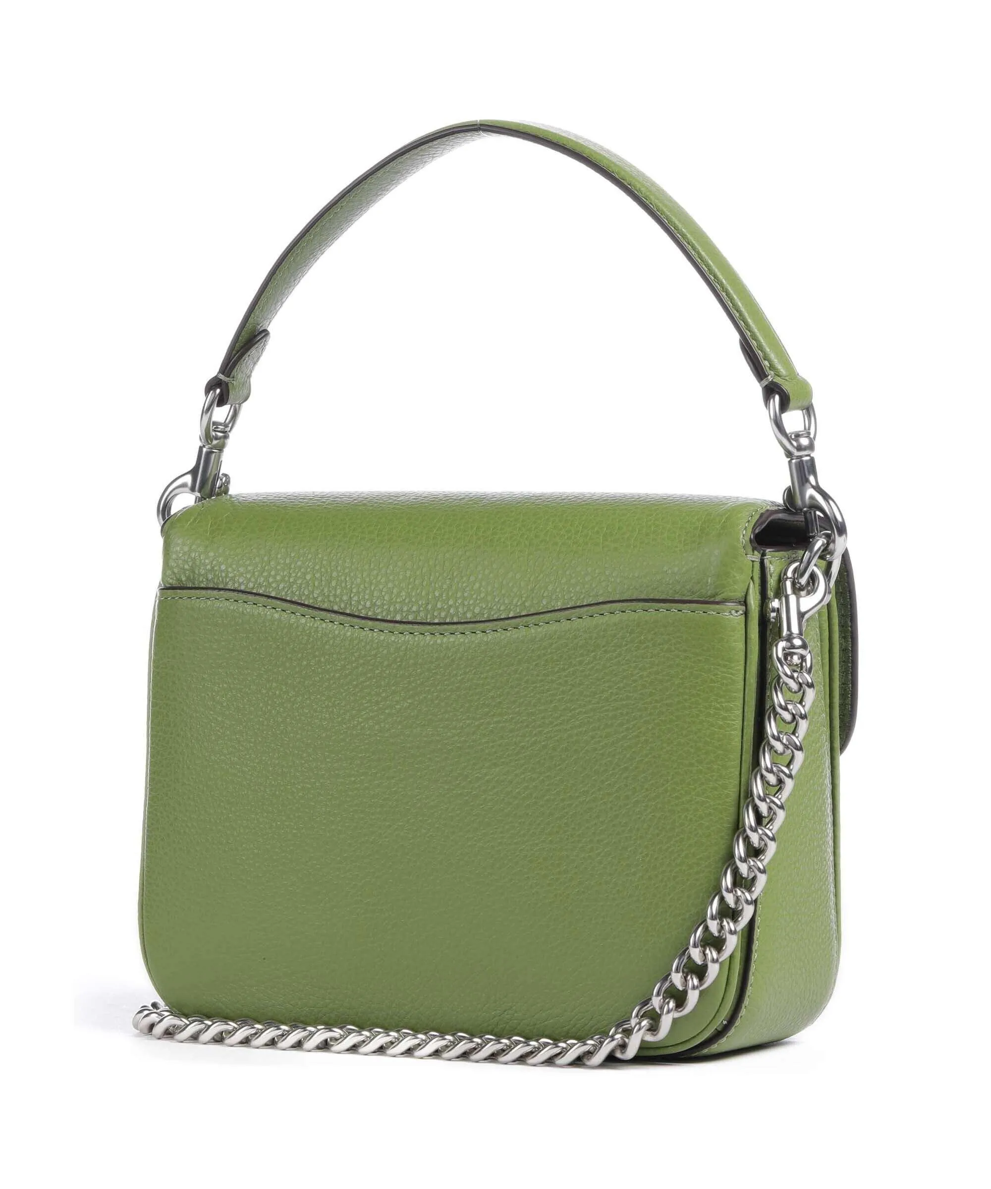  Coach Cassie 19 Borsa a spalla pelle granulata verde  