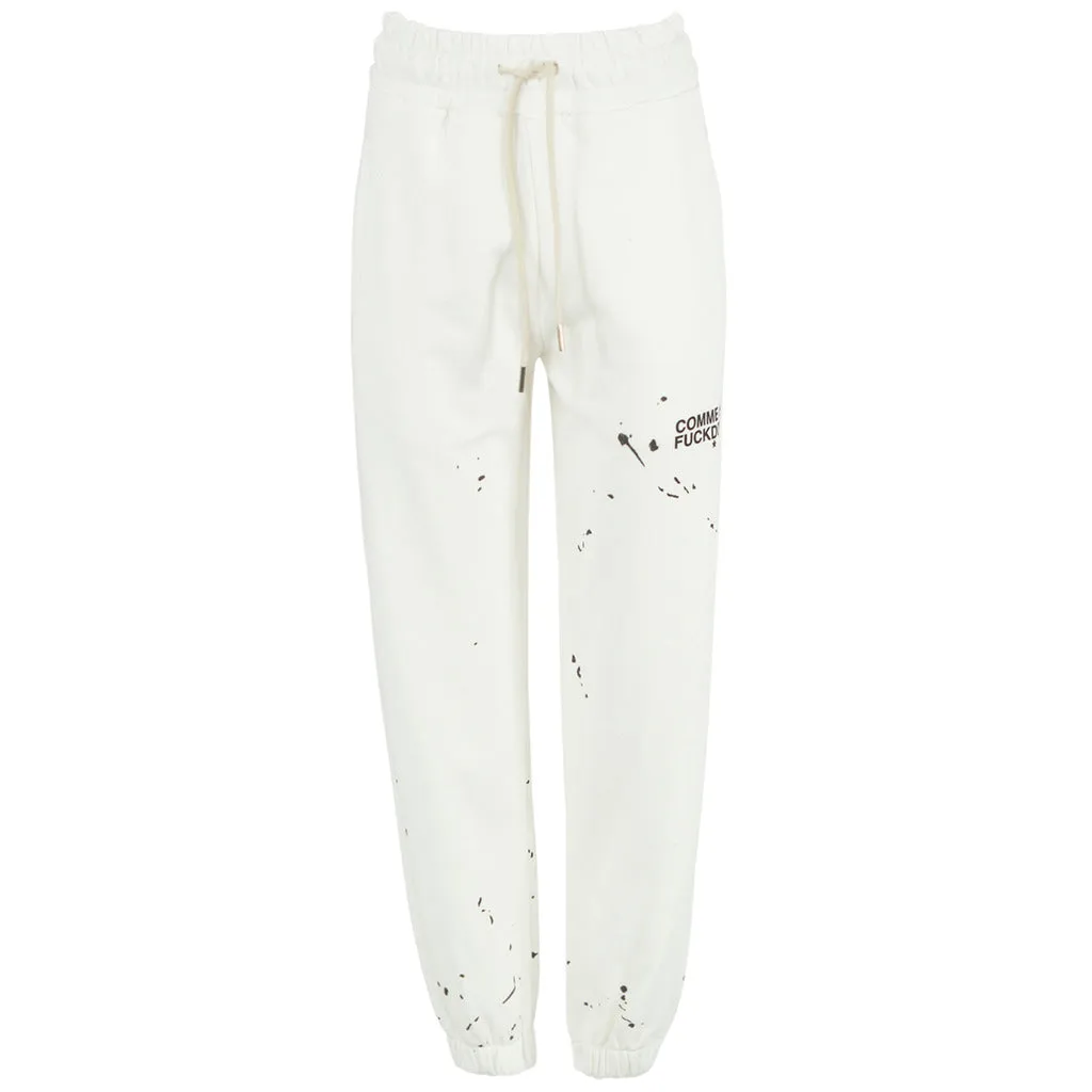 Comme Des Fuckdown pantalone tuta bianco   