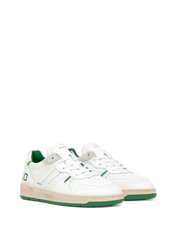 Court 2.0 white green leather sneaker