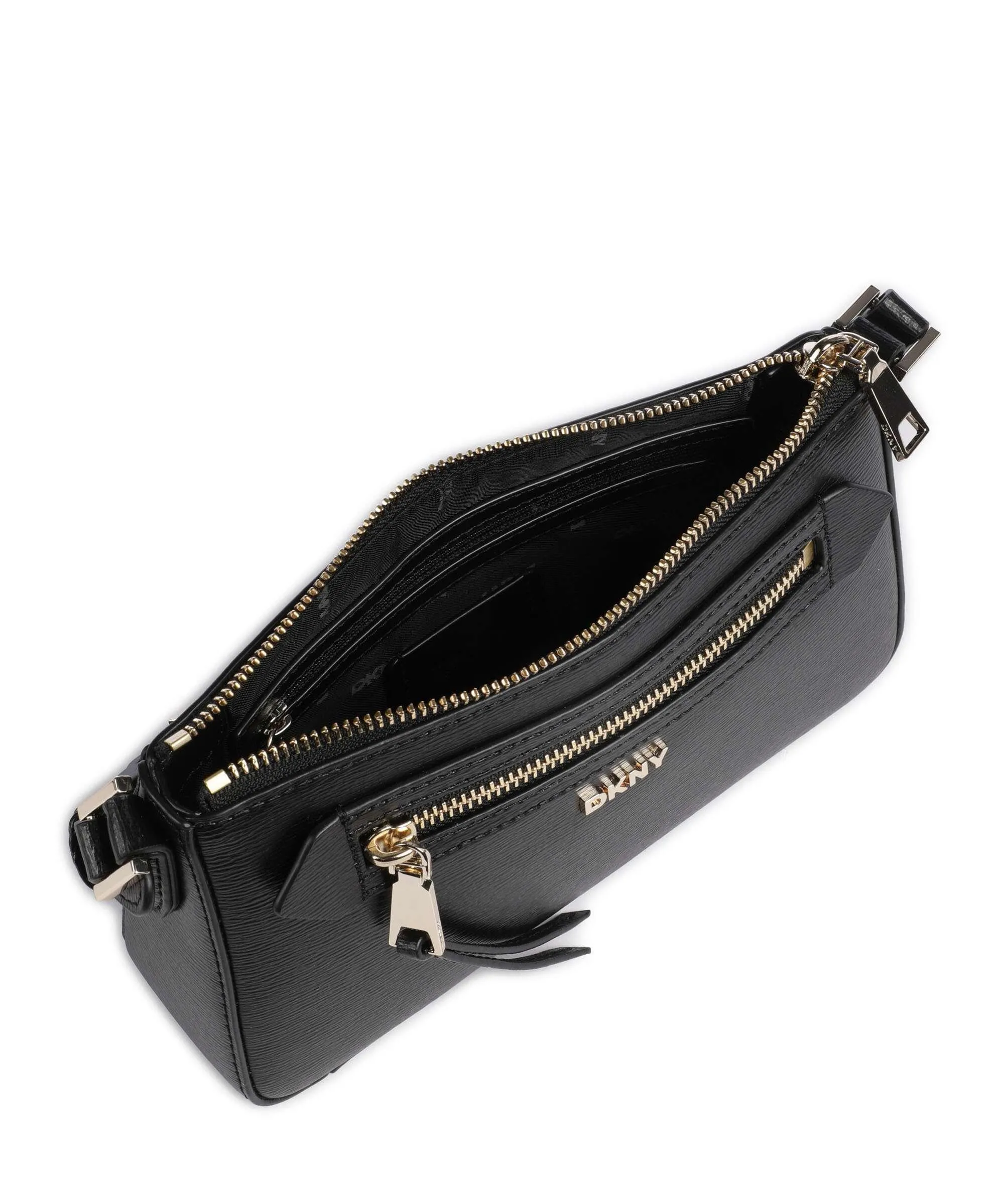  DKNY Bryant Borsa a spalla pelle bovina nero  