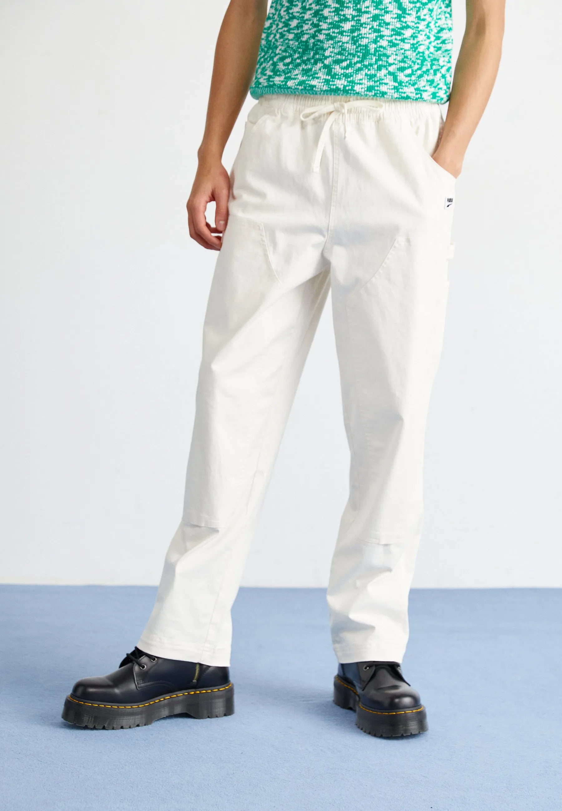 DOWNTOWN DOUBLE KNEE PANTS - Pantaloni