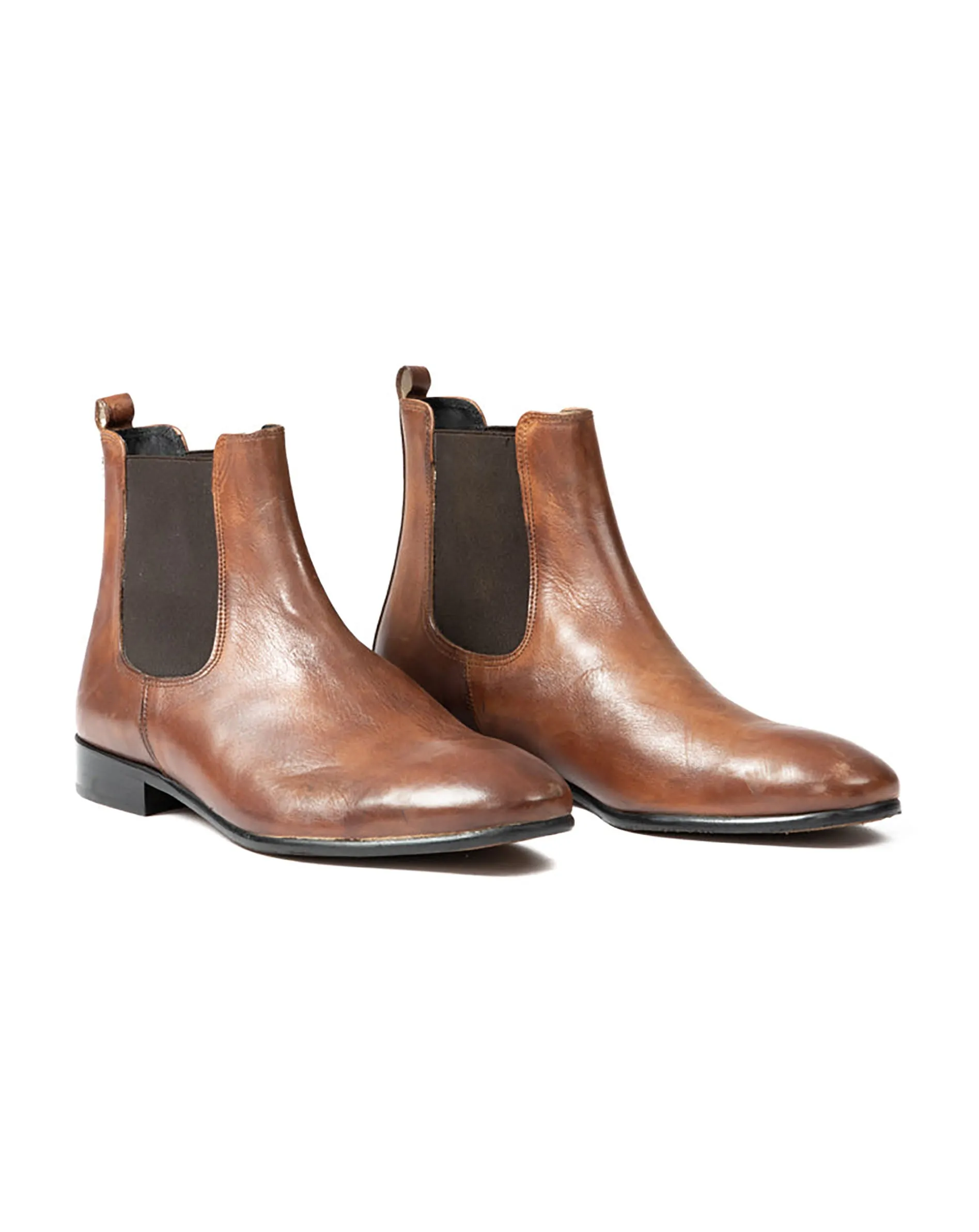 Dre - chelsea boots in pelle marrone