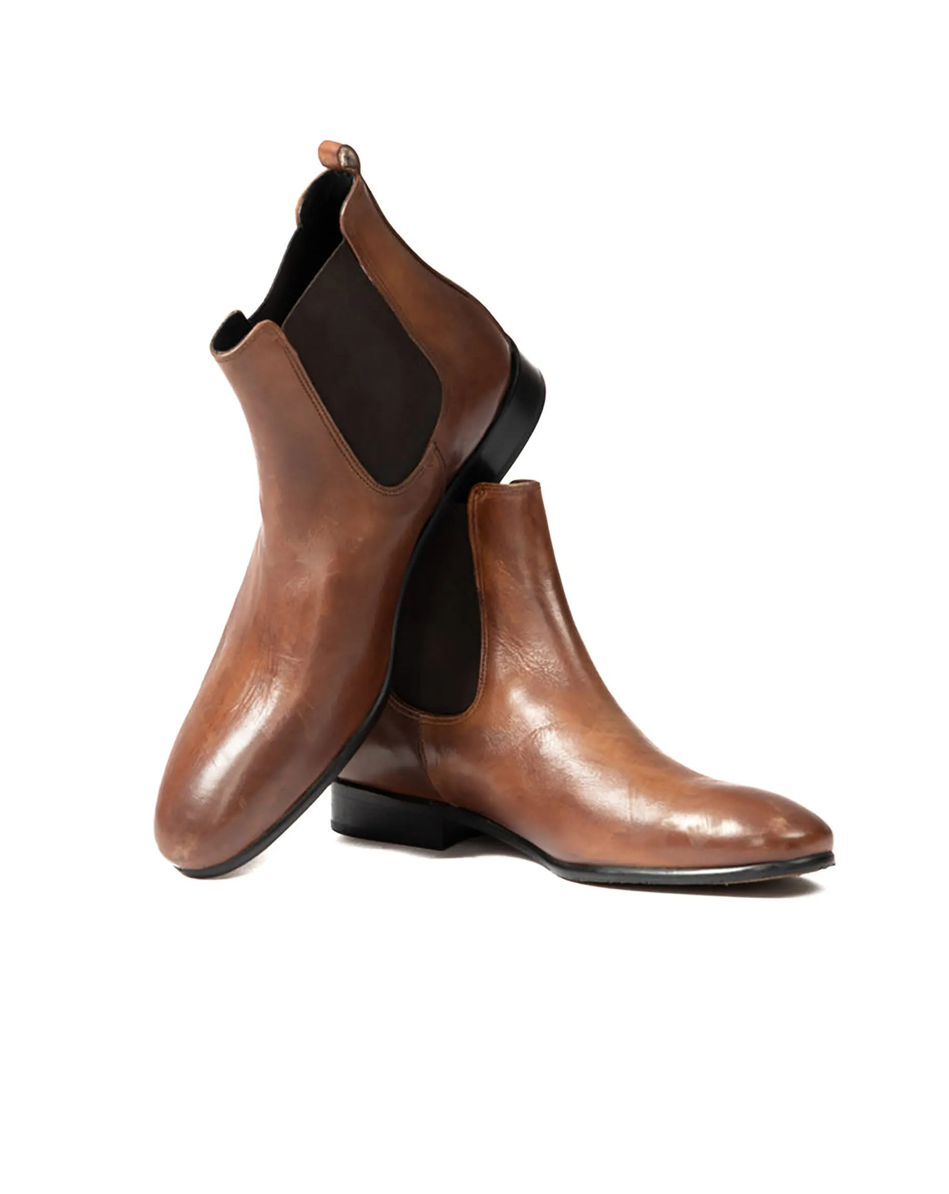 Dre - chelsea boots in pelle marrone