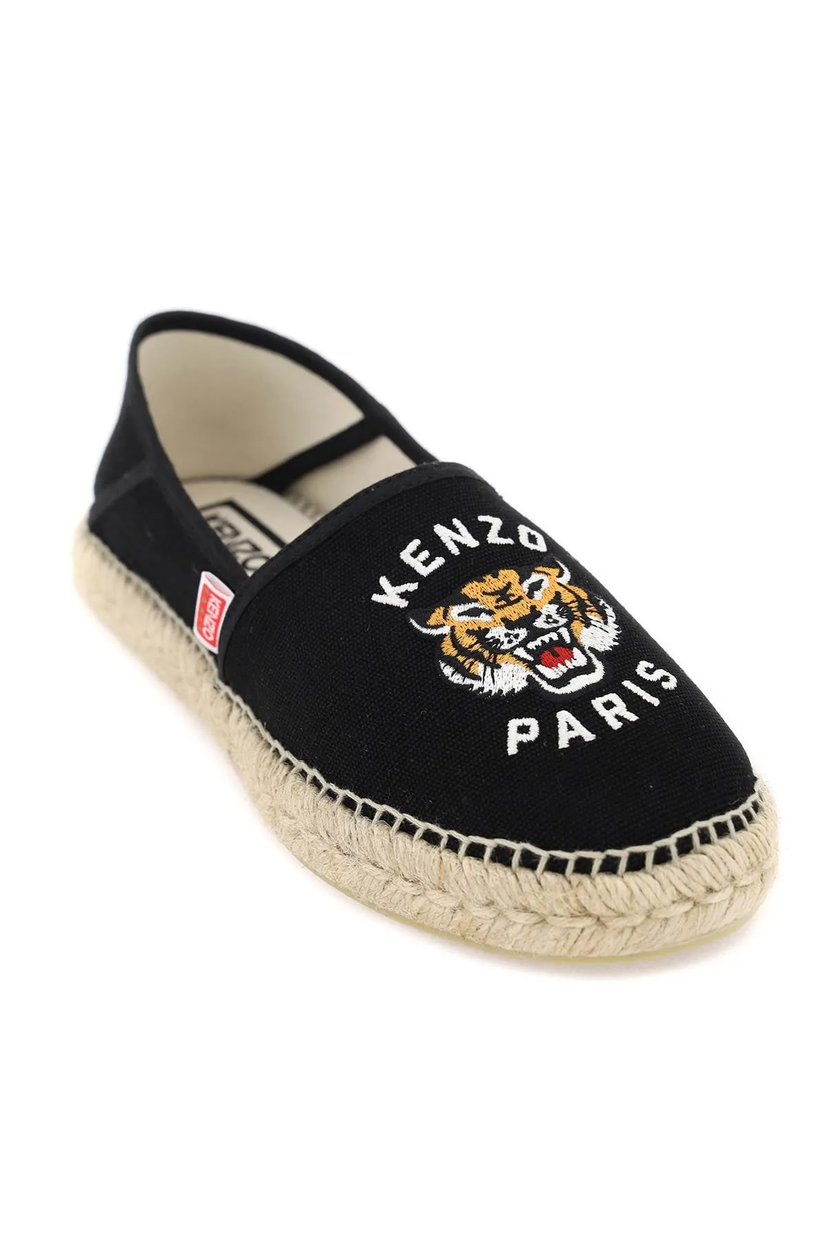 Espadrillas In Tela Con Ricamo Logo