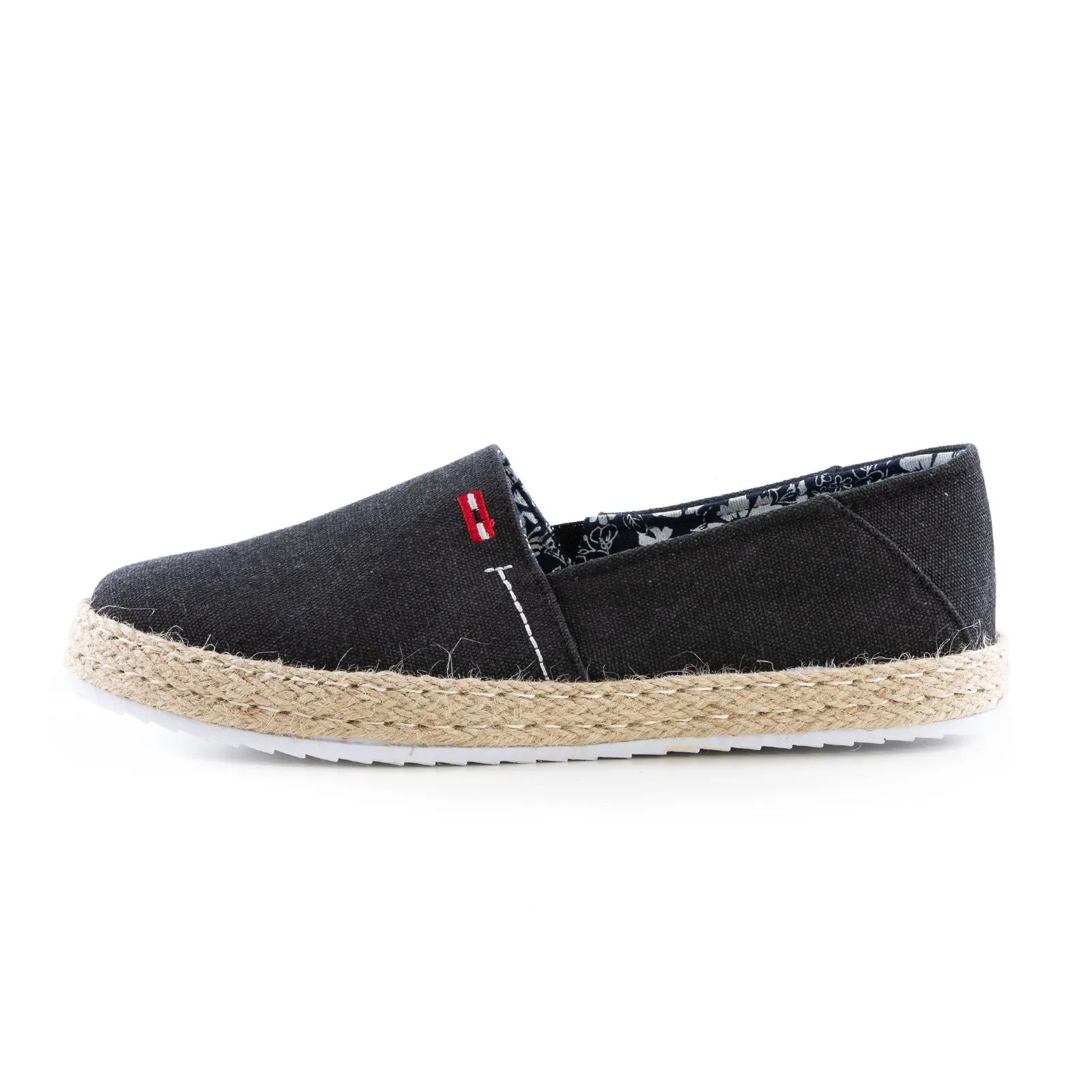 Espadrillas Uomo Mocassini Tela Fondo Corda Egz8601