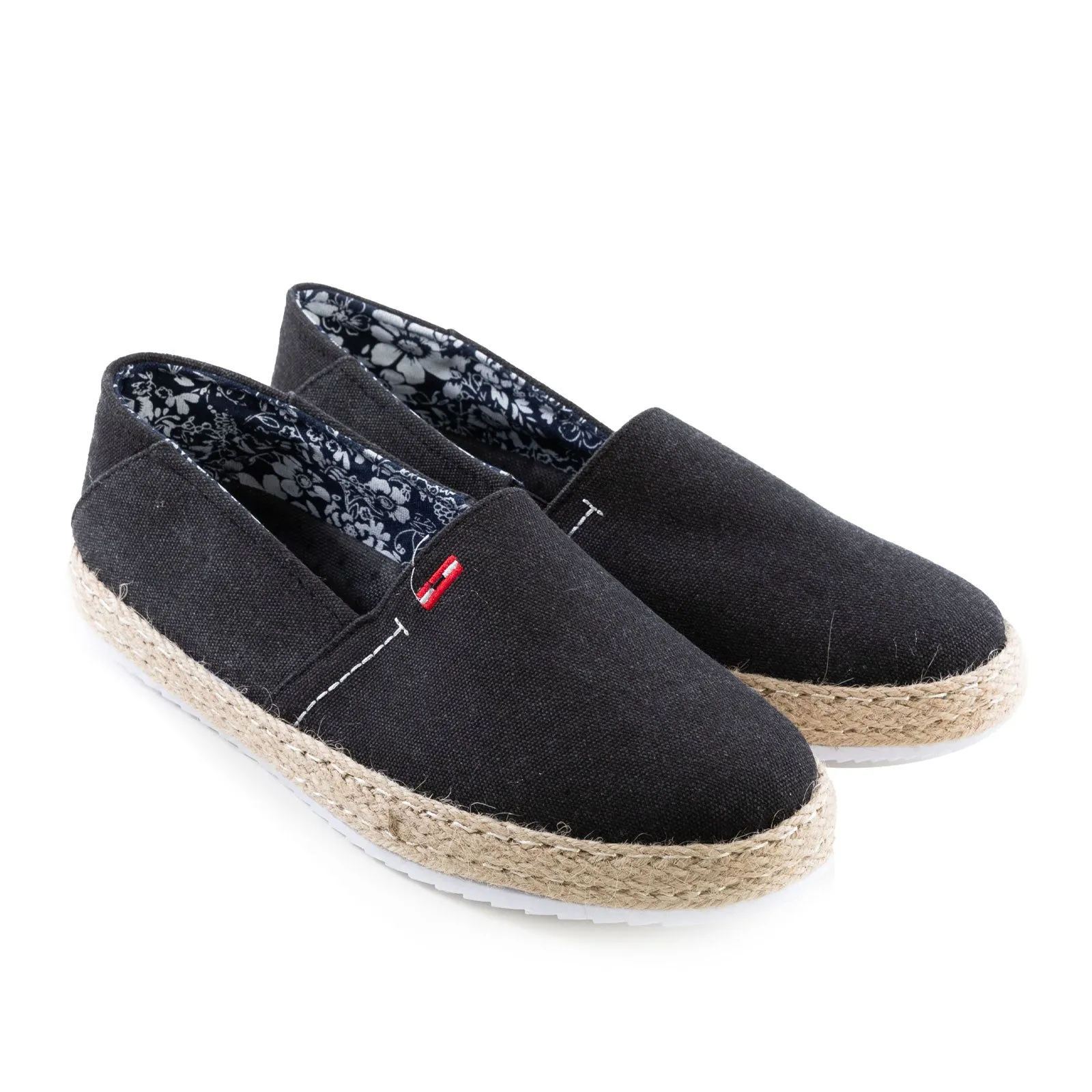 Espadrillas Uomo Mocassini Tela Fondo Corda Egz8601