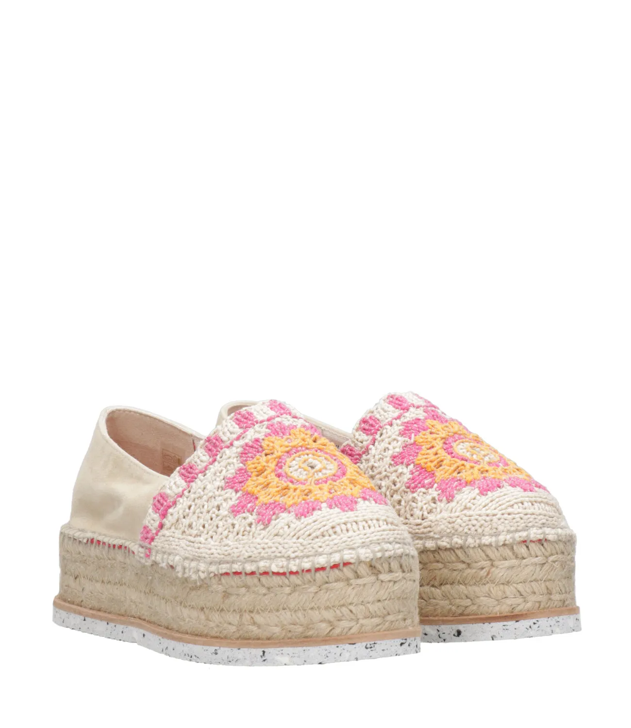 Espadrilles | Espadrillas J.Borde Ecru e Rosa