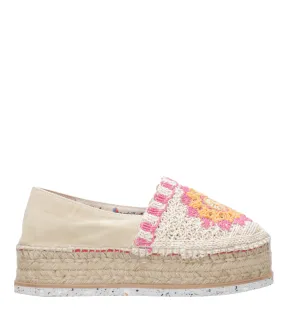 Espadrilles | Espadrillas J.Borde Ecru e Rosa