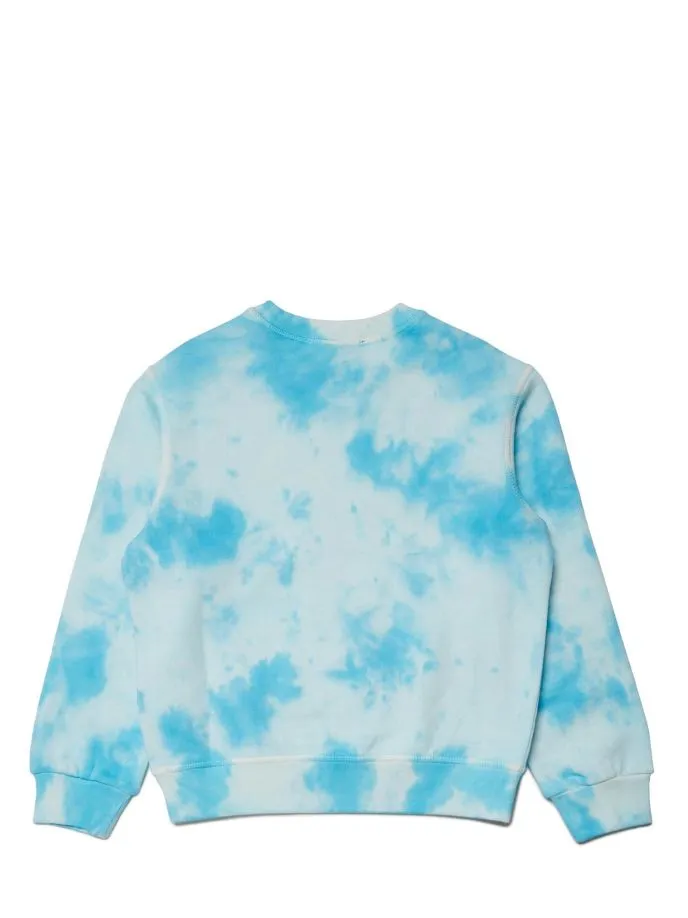 Felpa con stampa tie dye