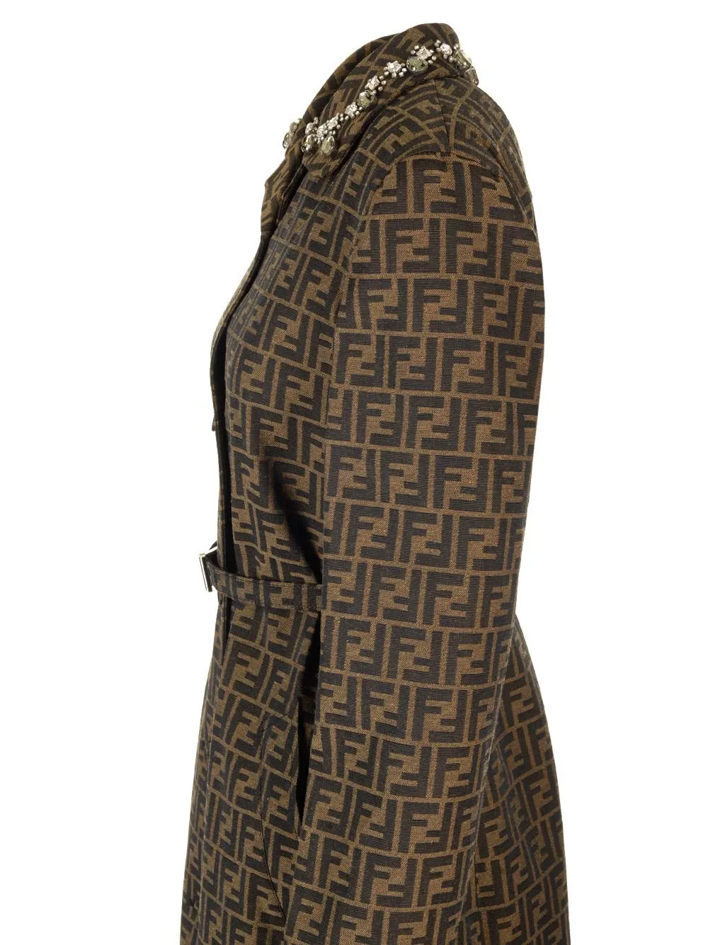   Fendi  Cappotto in canvas FF  