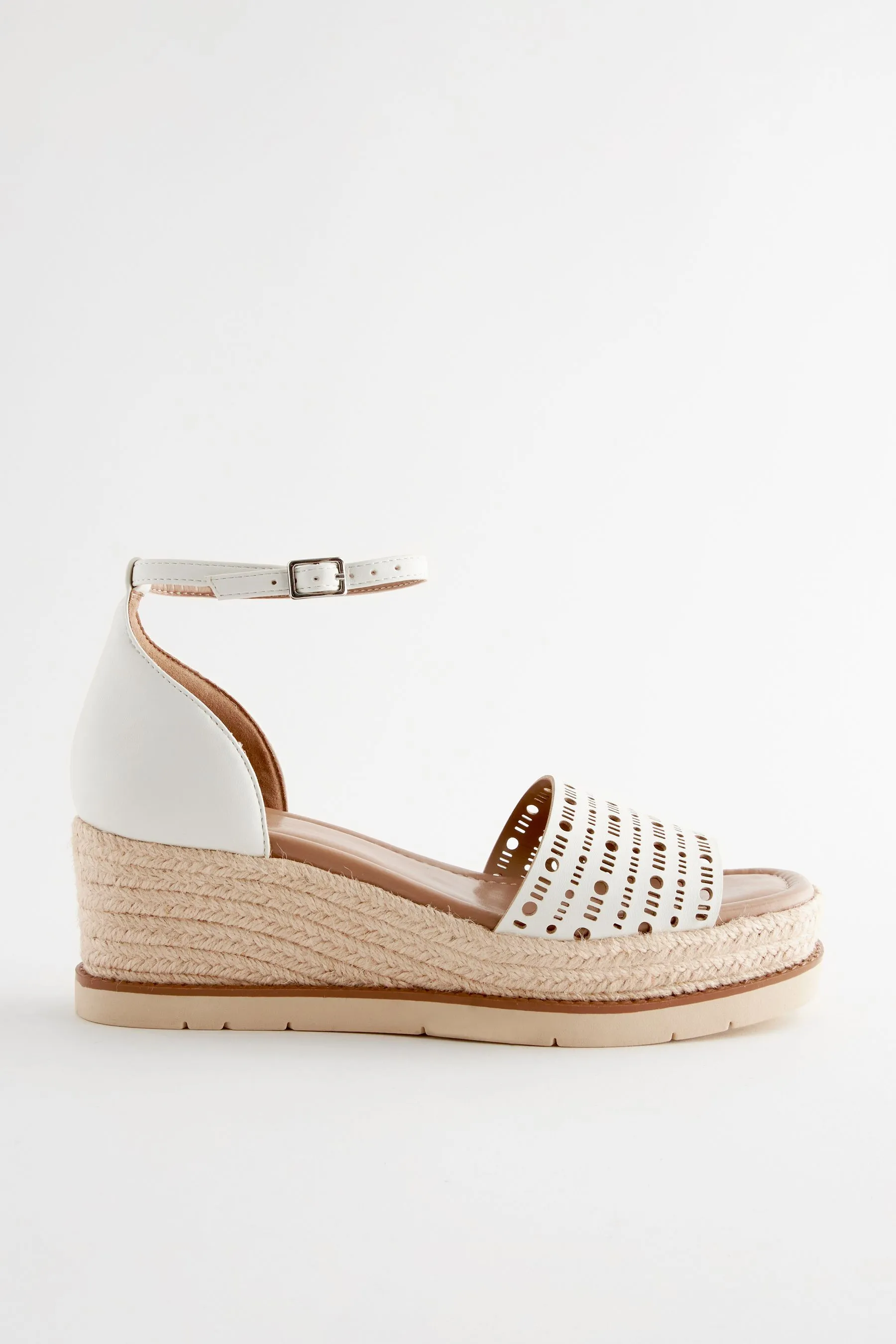 Forever Comfort® - Espadrillas con zeppa e intagli    