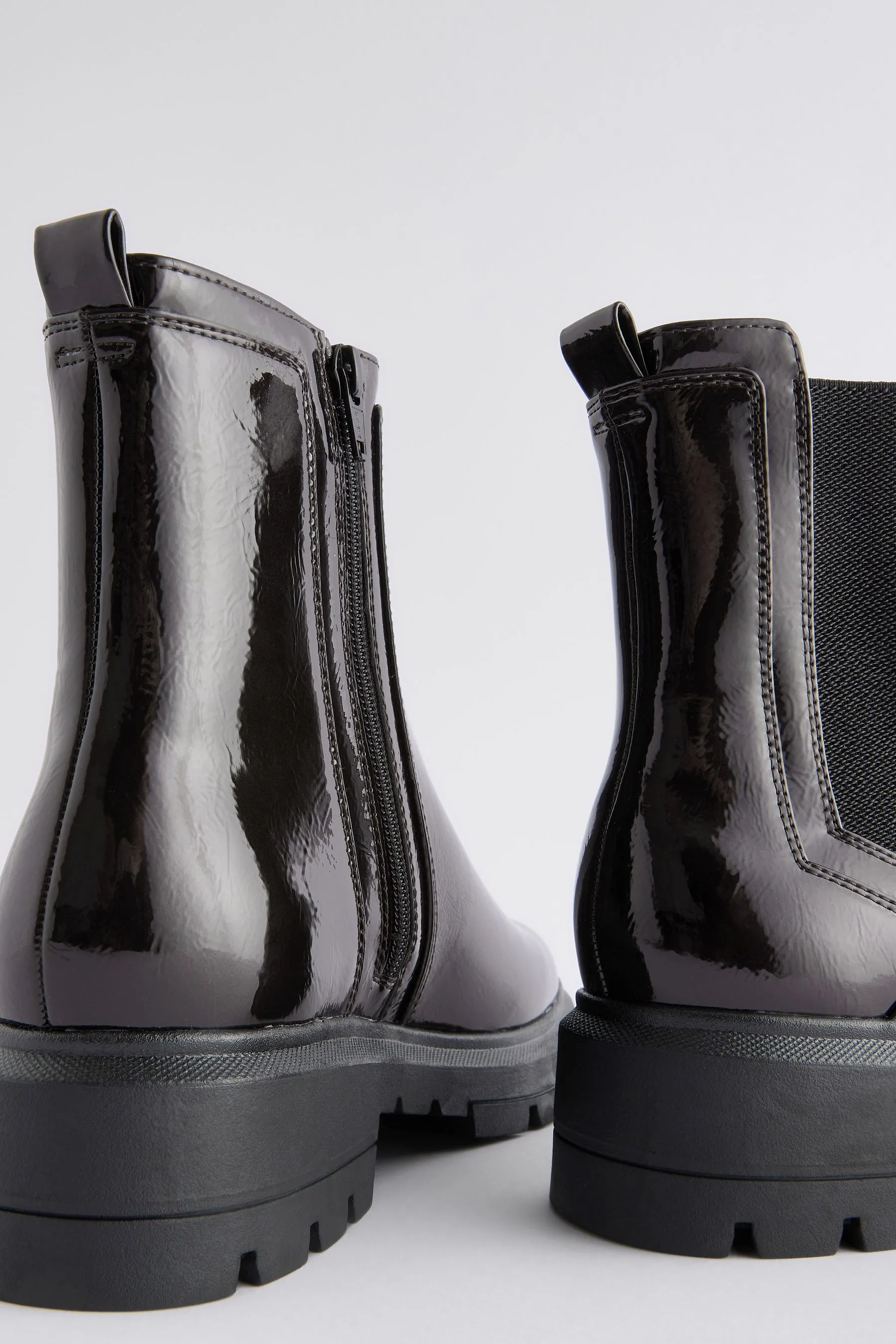 Forever Comfort® Patent Chelsea Boots    