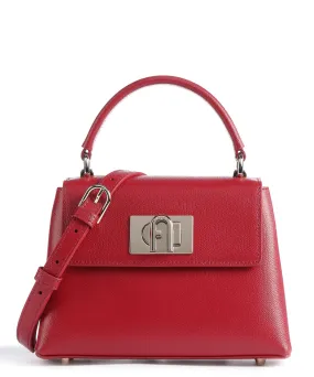  Furla 1927 Mini Borsa a tracolla pelle granulata rosso  