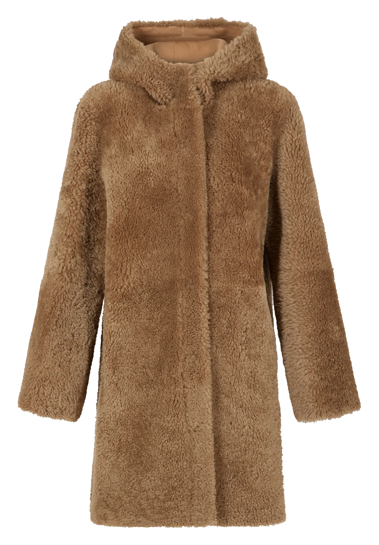  GERARD DAREL   LELIE - Cappotto con collo alto in shearling | Beige