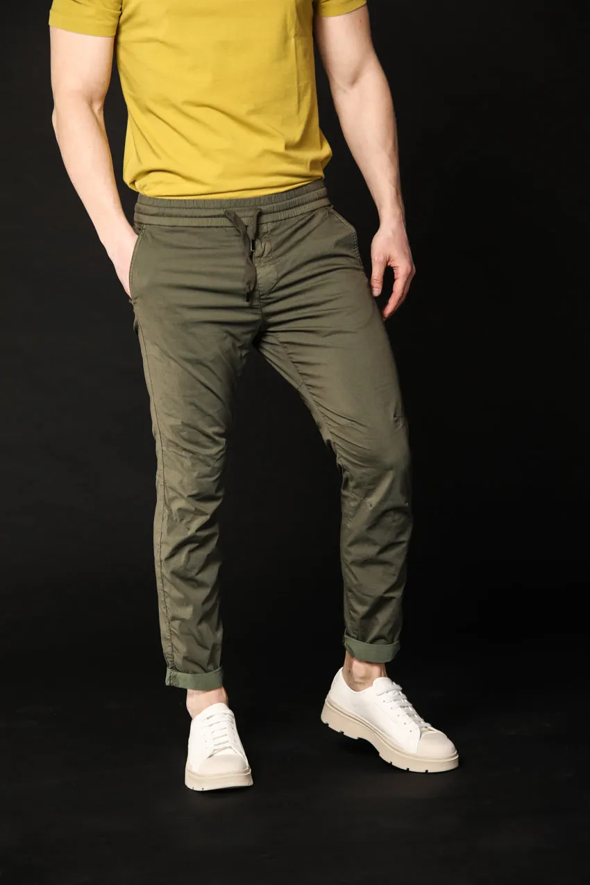 John pantalon chino homme en coton et nylon édition limitée  coupe carotte ①