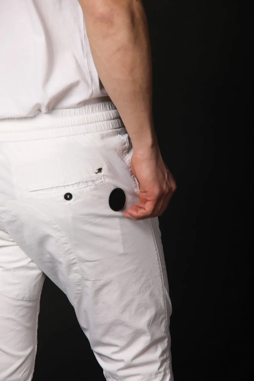 John pantalon chino homme en coton et nylon édition limitée  coupe carotte