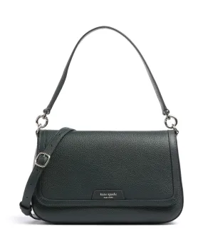  Kate Spade New York Hudson Borsa a spalla pelle di vacchetta grana verde scuro  