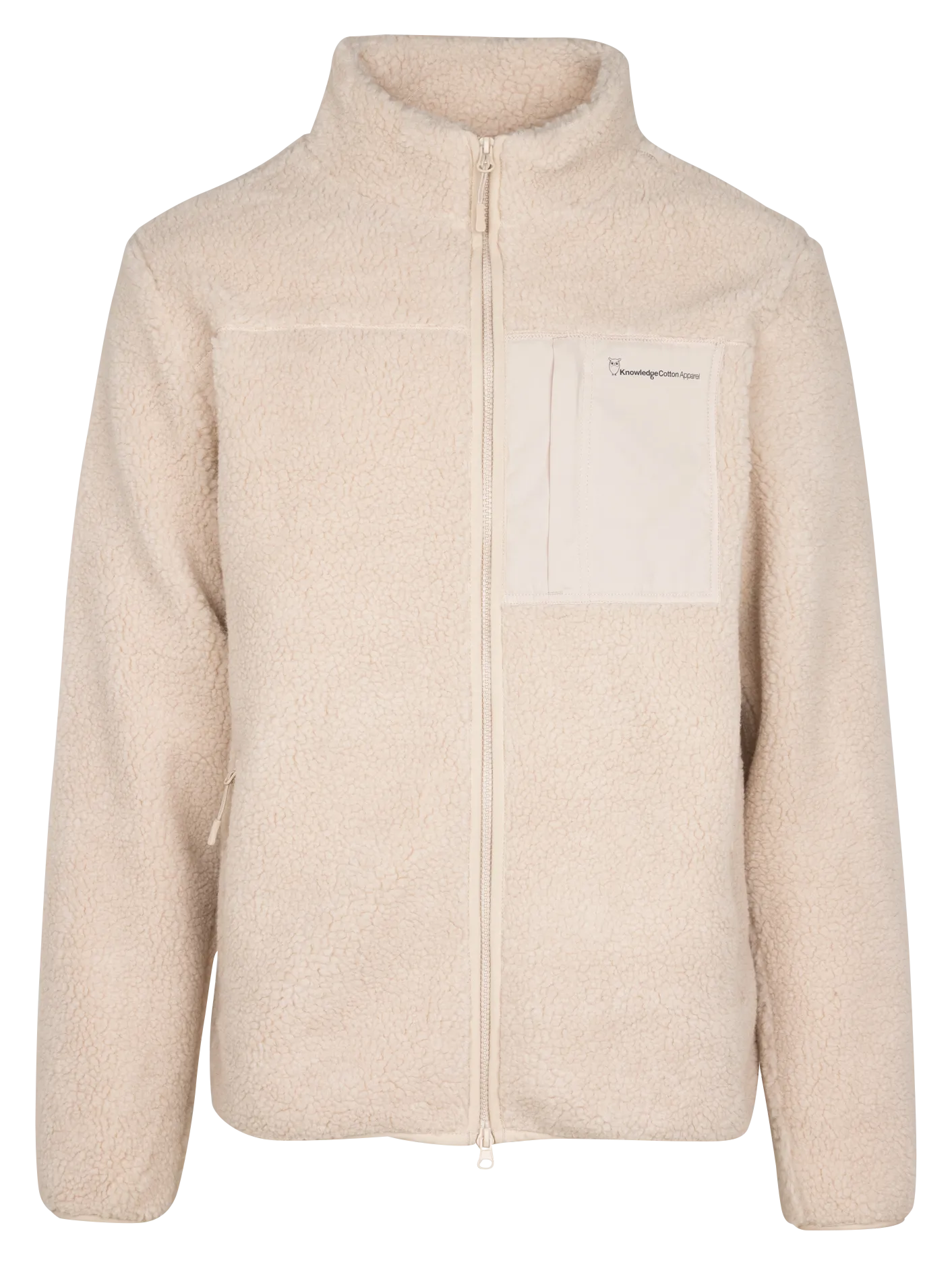  KNOWLEDGE COTTON APPAREL   Giacca a collo alto in pile | Beige