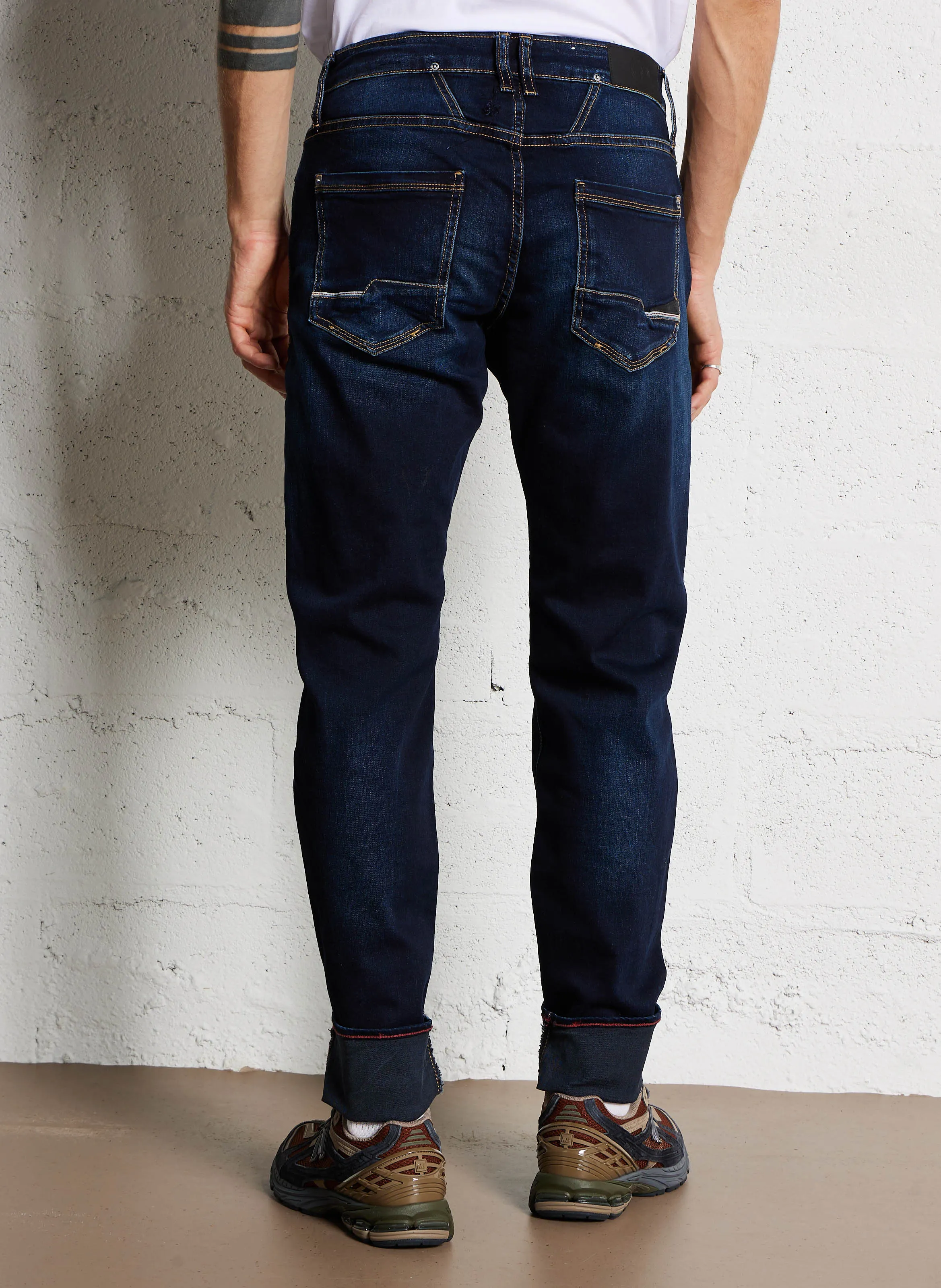  LE TEMPS DES CERISES   700/11 - Jeans aderenti grezzi in misto cotone | Blu