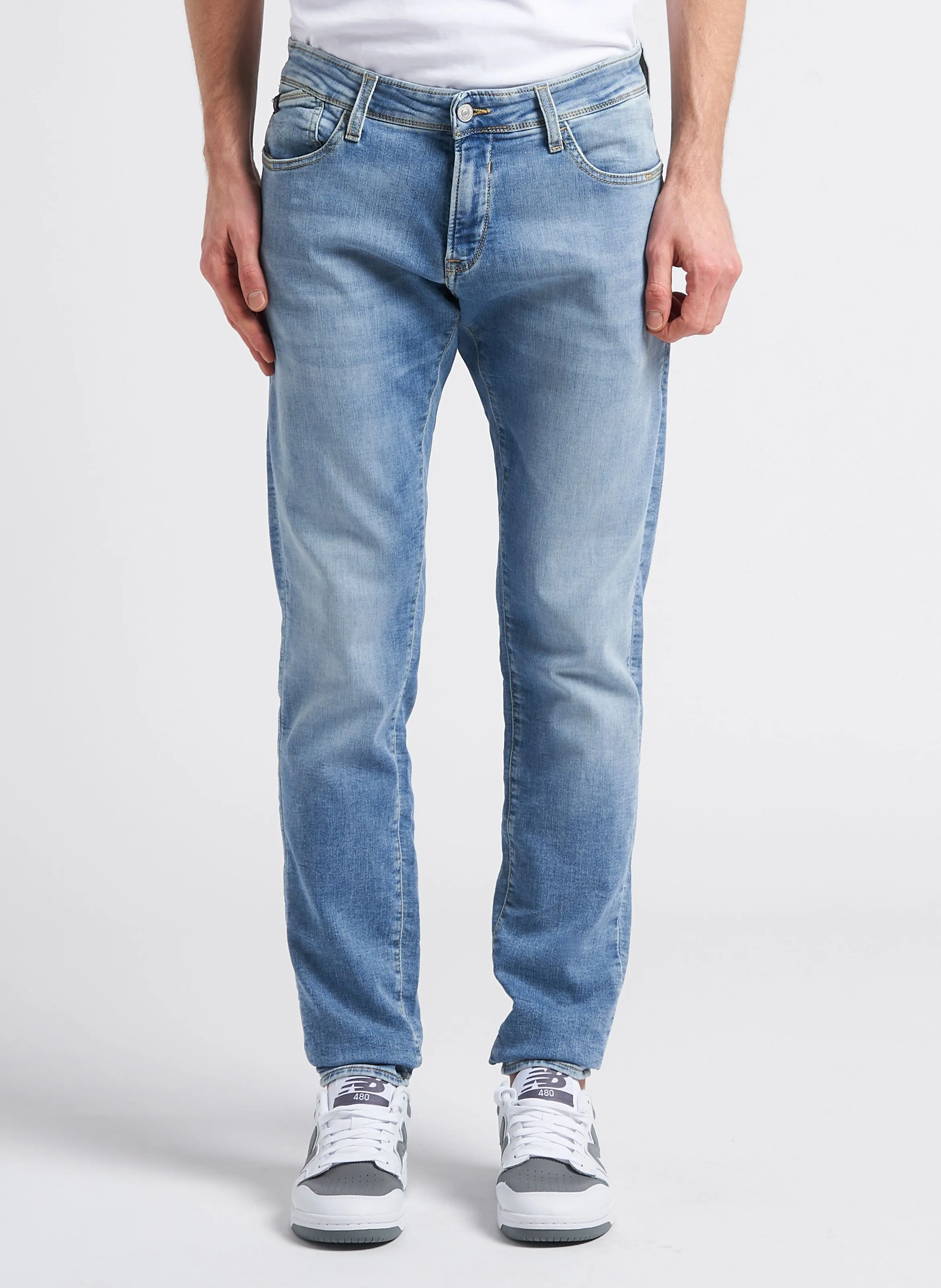  LE TEMPS DES CERISES   Jeans slim stretch in misto cotone | Blu