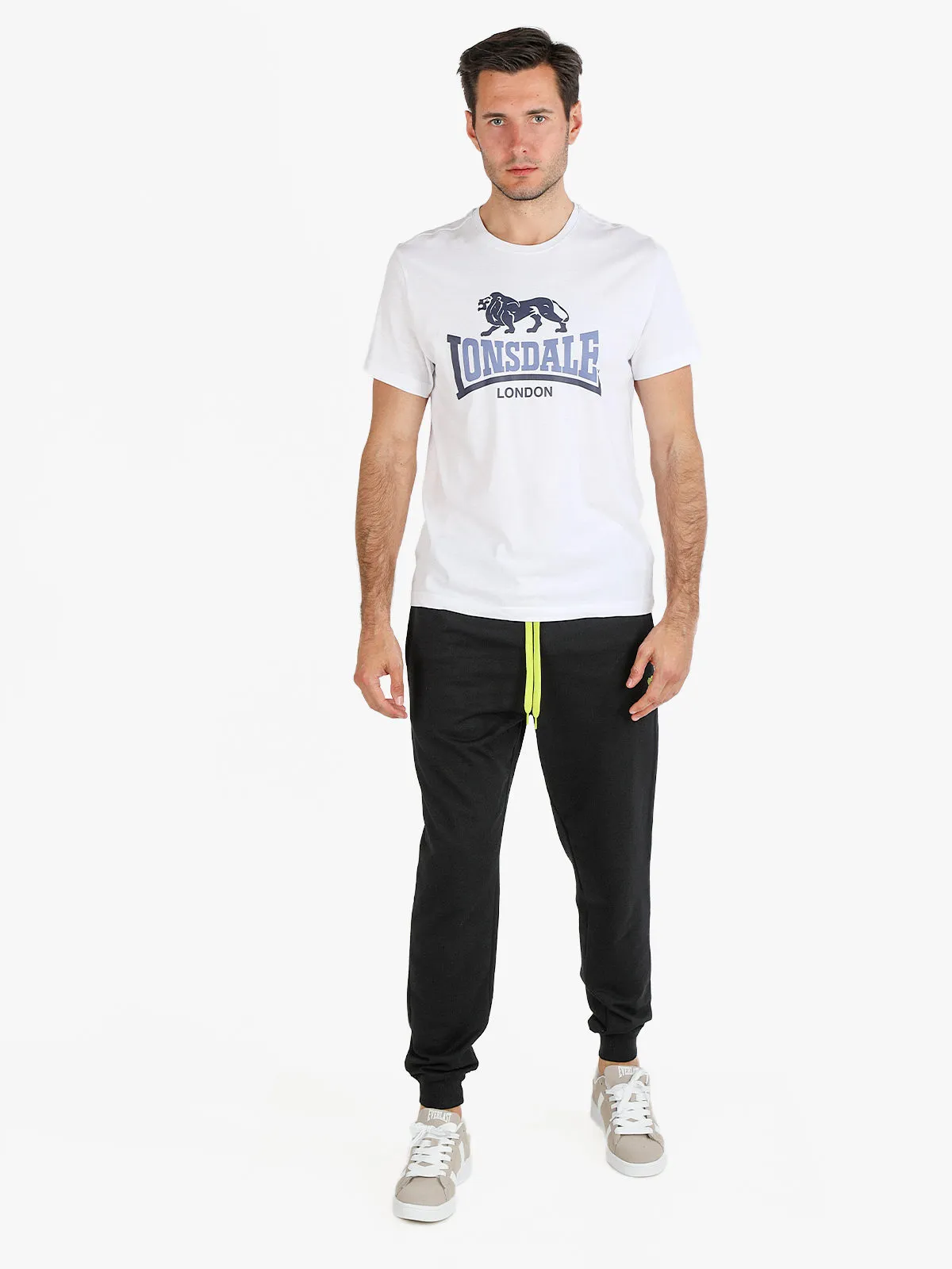 Lonsdale Pantalon de sport pour hommes avec revers