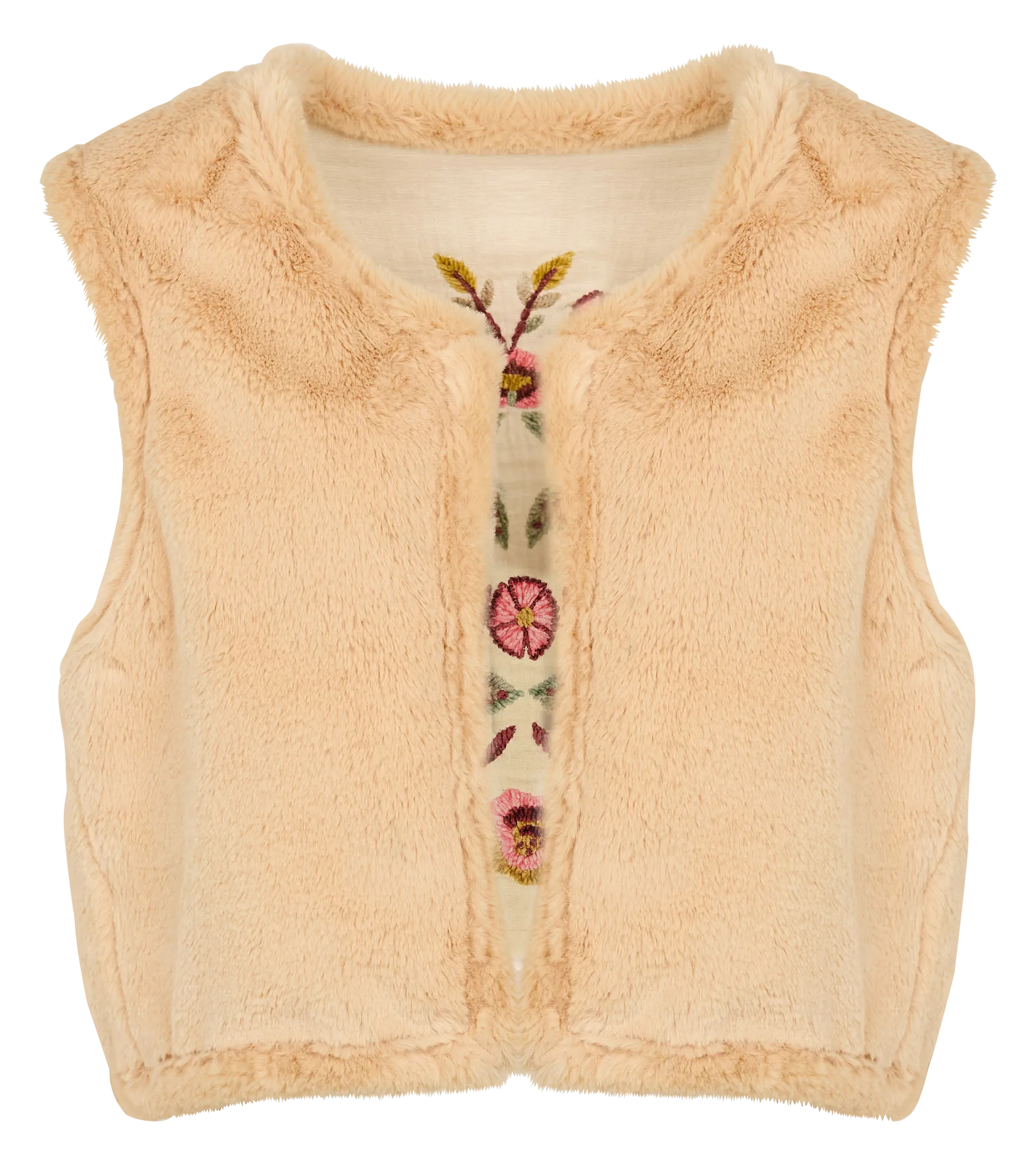  LOUISE MISHA   RENEE - Giacca con collo rotondo ricamata in cotone biologico | Beige