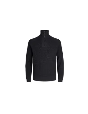 Maglione uomo mezza zip Jack & Jones NERO