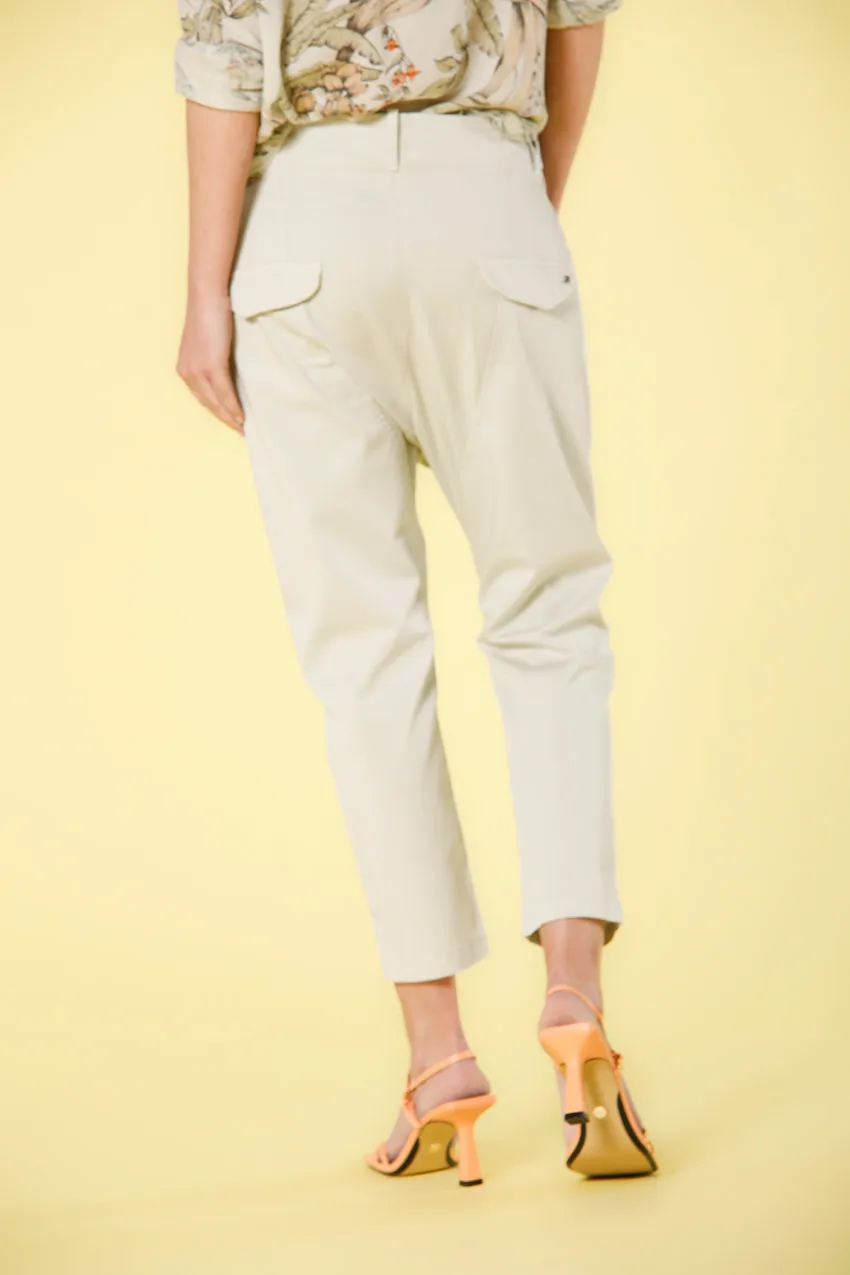 Malibu Jogger pantalon  chino femme en gabardine relaxed