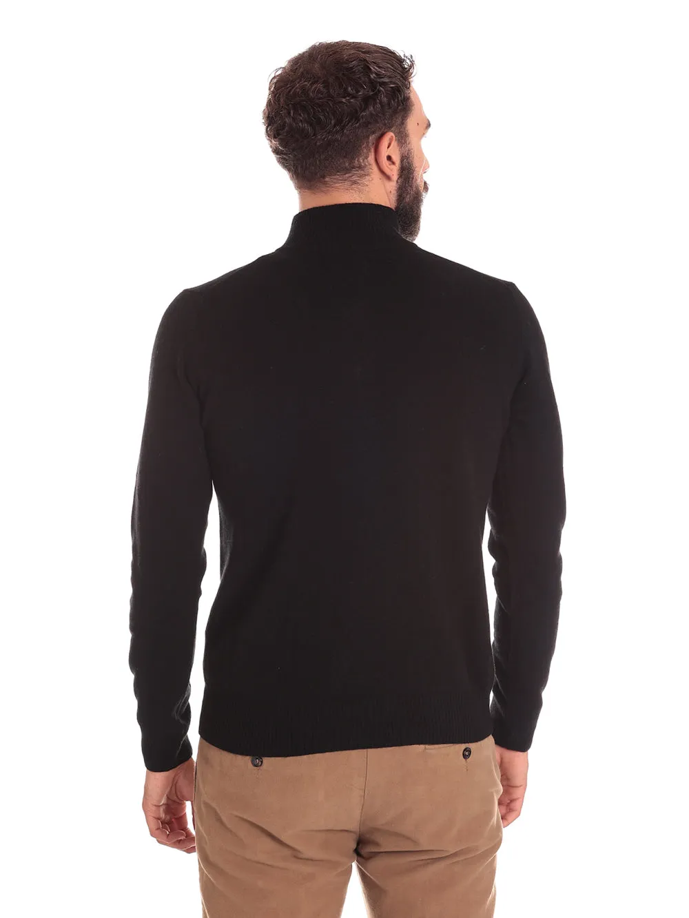 MCS Uomo Maglione Collo Alto MCS-M-K-07003-019 Nero