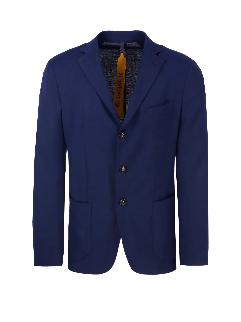 MEN SANTANIELLO BLUE WOOL BLAZER