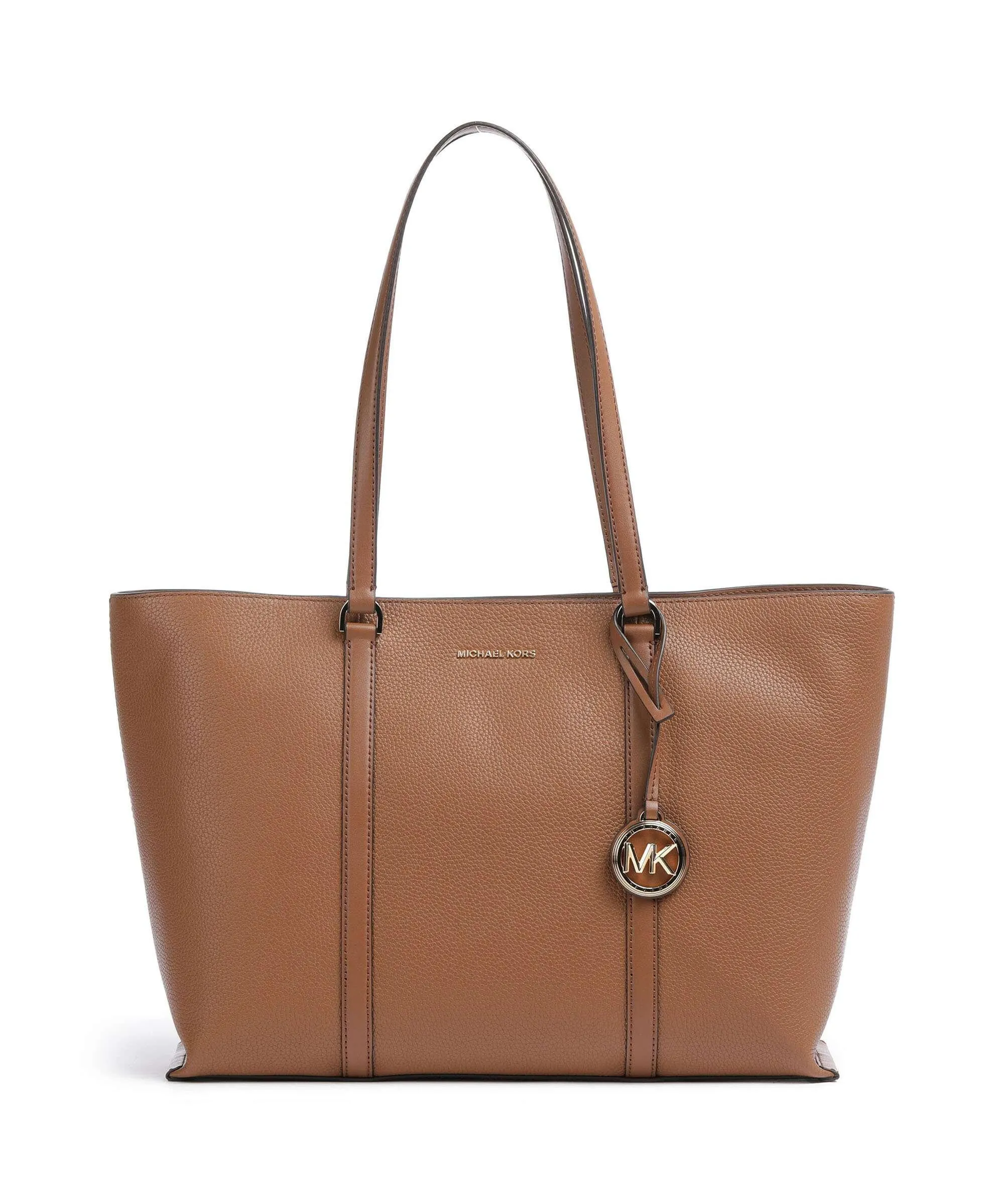  Michael Kors Temple Borsa shopper pelle di vacchetta grana marrone  