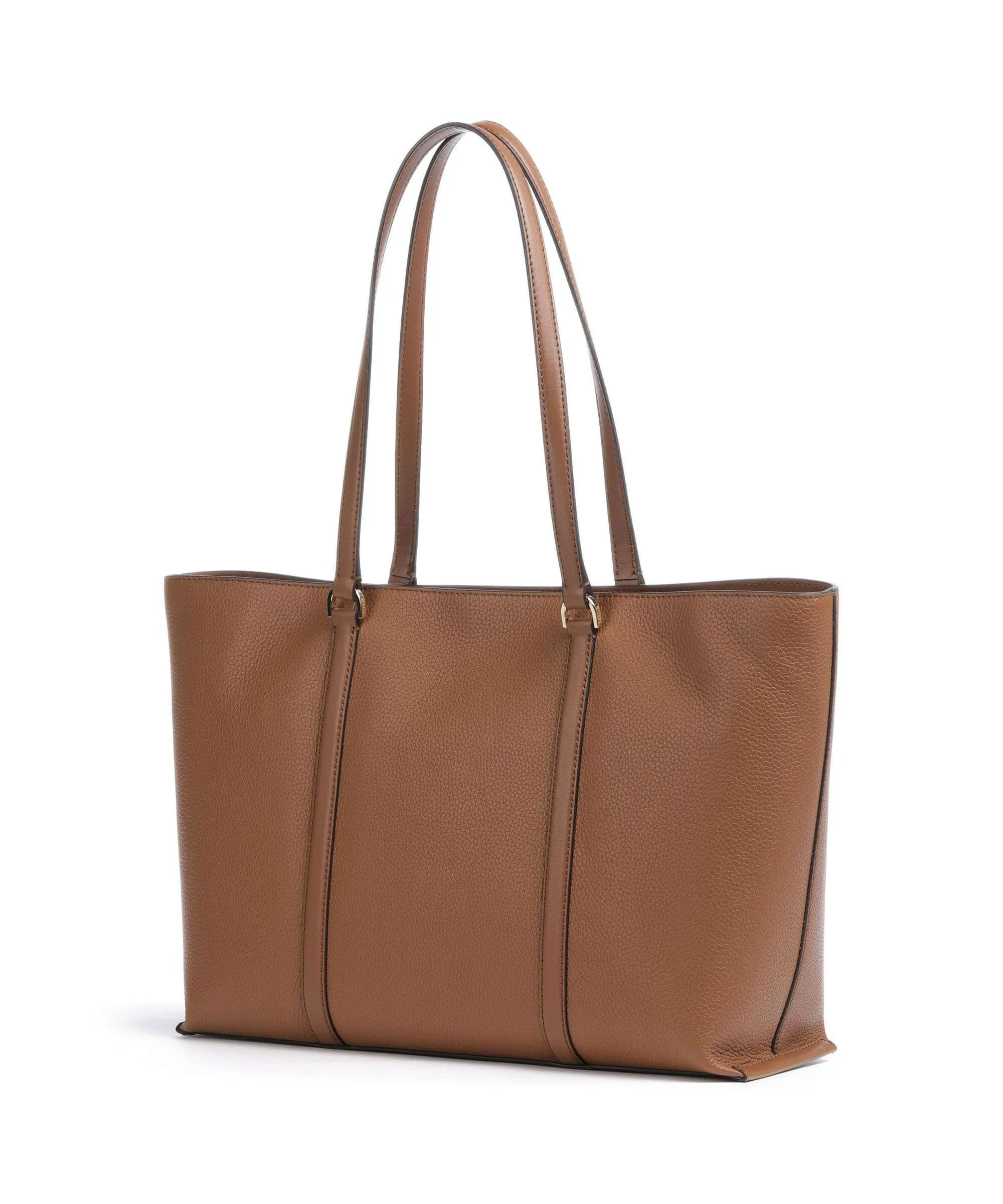  Michael Kors Temple Borsa shopper pelle di vacchetta grana marrone  