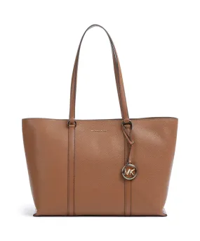  Michael Kors Temple Borsa shopper pelle di vacchetta grana marrone  