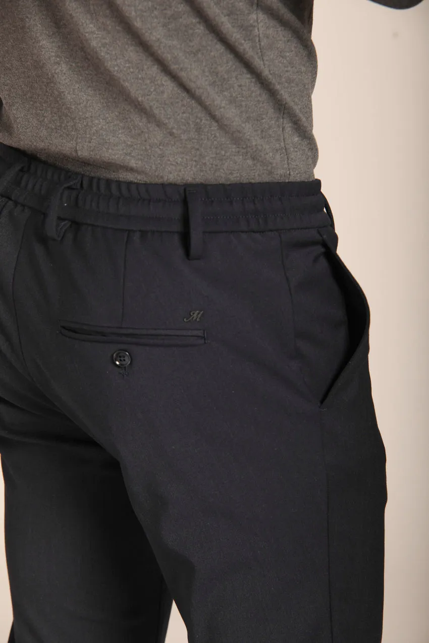 Milano Jogger pantalon chino homme en laine coupe extra slim 