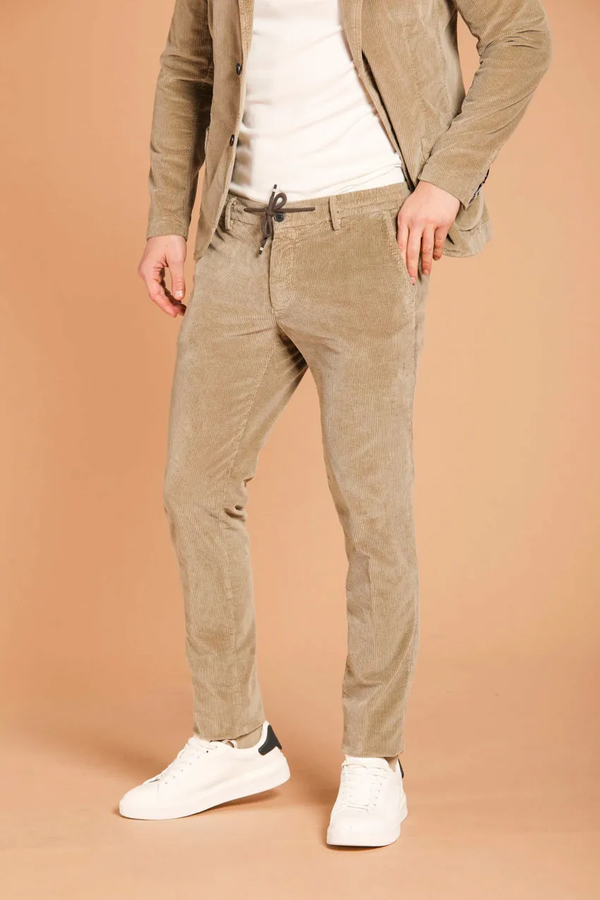 Milano Jogger pantalon chino homme en velours 500 coupe extra slim