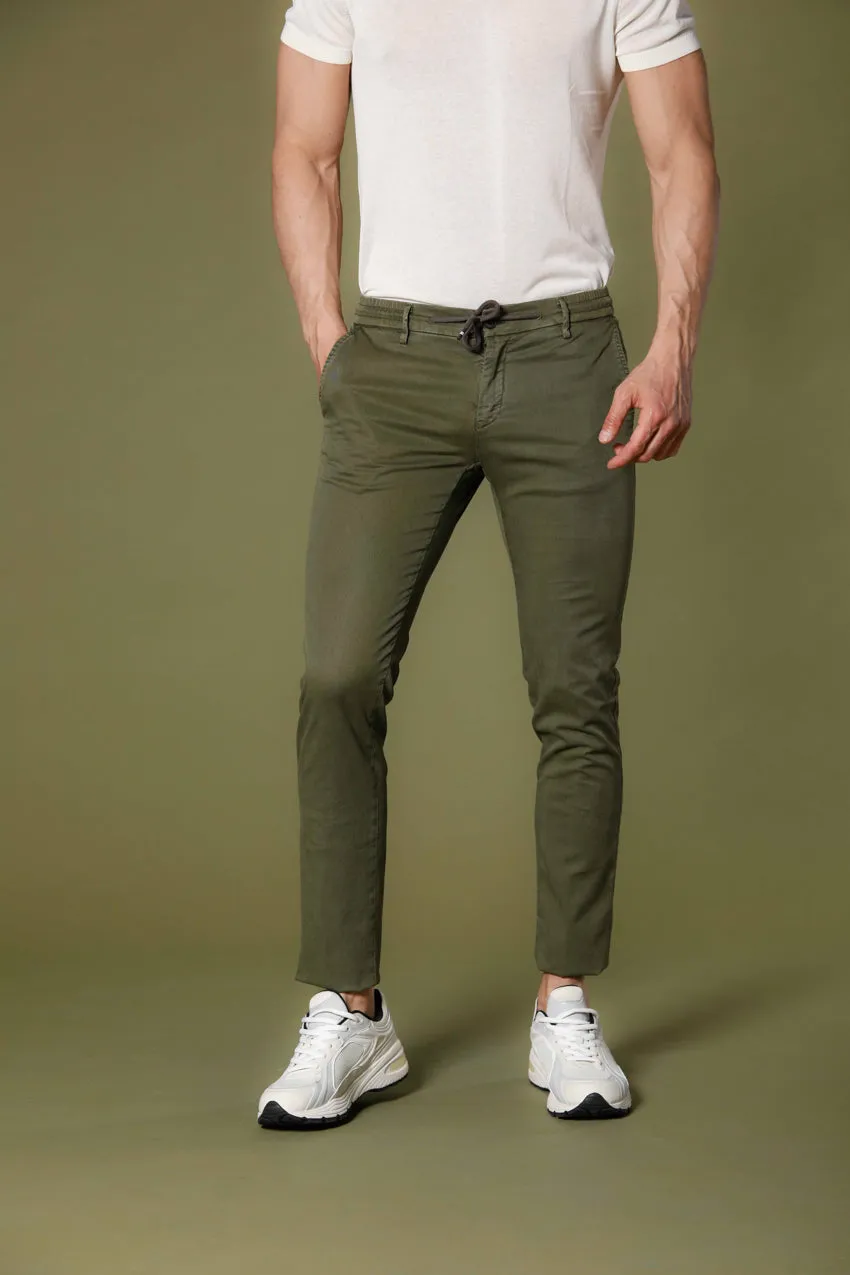 Milano Jogger pantalon chino jogger homme en lin et coton extra slim