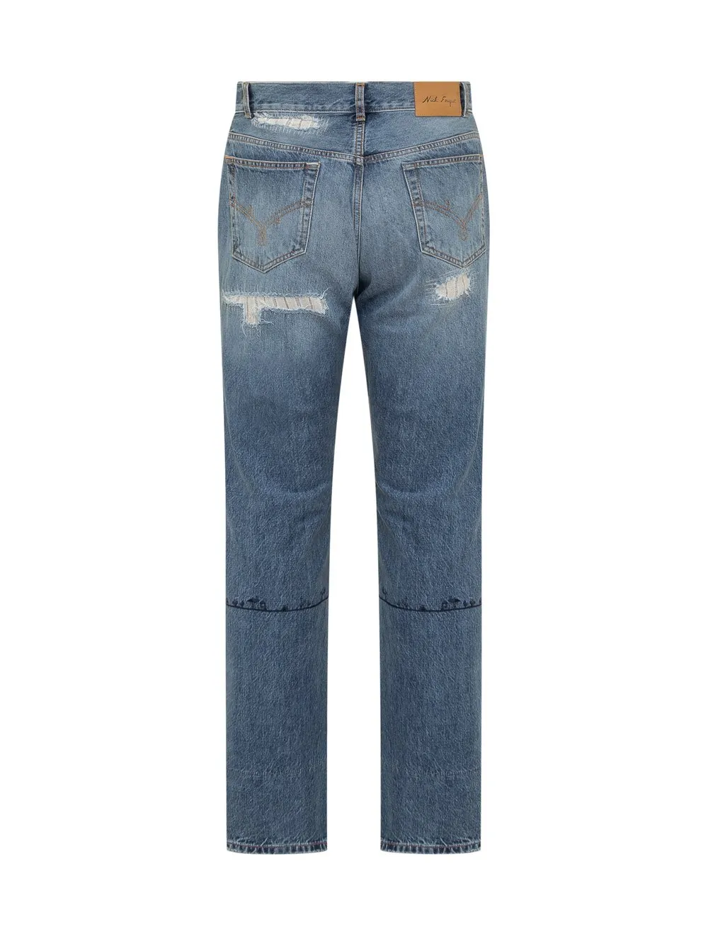 NICK FOUQUET Jeans con Ricamo 